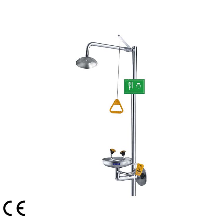 Douche murale et lave-yeux, EEW-317